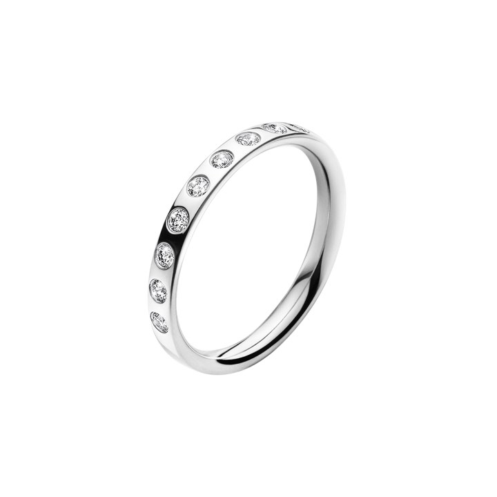 MAGIC Ring Diamant 0.18 ct Vitguld i gruppen Ringar / Diamantringar hos SCANDINAVIAN JEWELRY DESIGN (20000346)