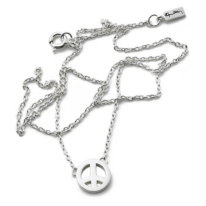 Mini Peace Halsband Silver 42-45 cm i gruppen Halsband / Silverhalsband hos SCANDINAVIAN JEWELRY DESIGN (10-100-00561-4245)