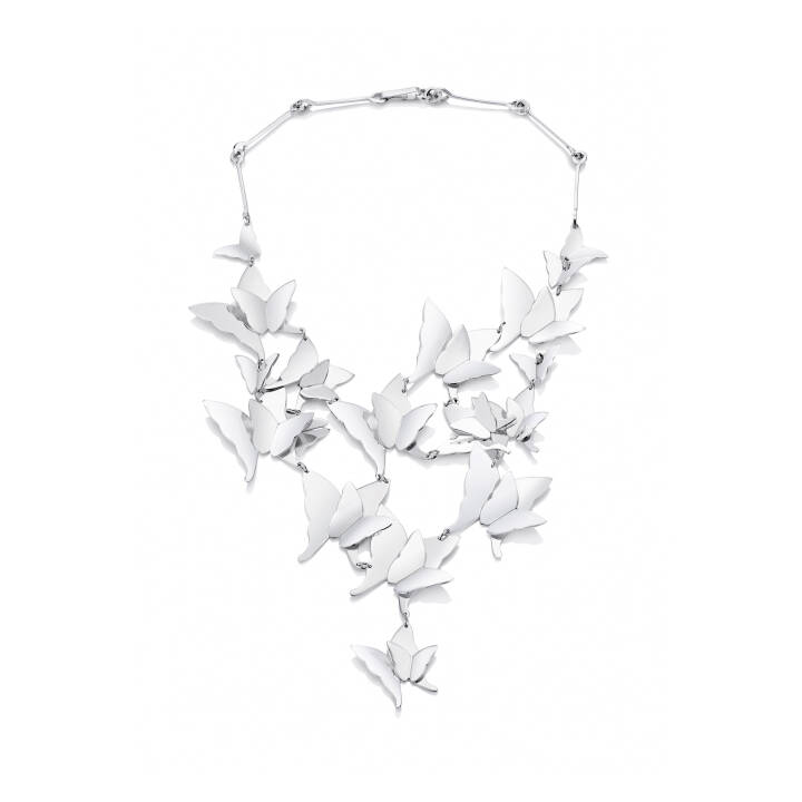 Miss Butterfly Heaven Collier Halsband Silver