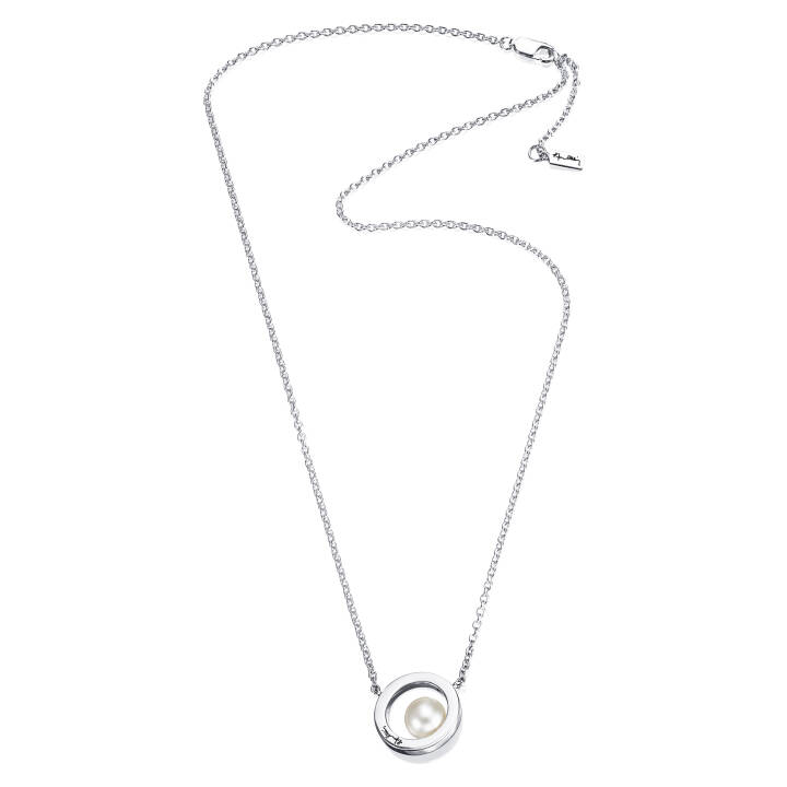 60's Pearl Halsband Silver 42-45 cm i gruppen Halsband / Silverhalsband hos SCANDINAVIAN JEWELRY DESIGN (10-100-01186-4245)