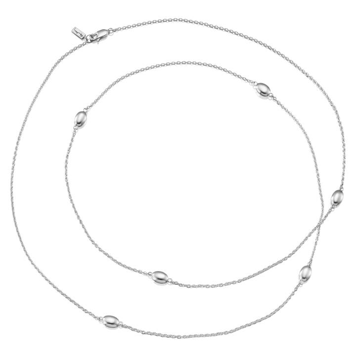 Love Bead Long – Silver Halsband Silver 85 cm