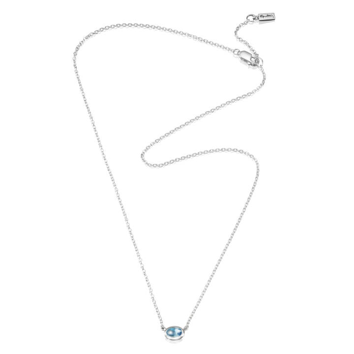 Love Bead Silver – Topaz Halsband Silver