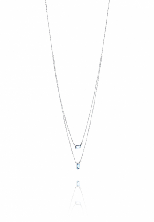 A Macaron Dream Stud Halsband Silver 40-45 cm i gruppen Halsband / Silverhalsband hos SCANDINAVIAN JEWELRY DESIGN (10-100-01987-4045)