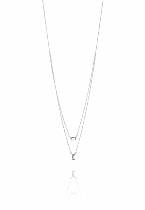 A Clear Dream Stud Halsband Silver 40-45 cm i gruppen Halsband / Silverhalsband hos SCANDINAVIAN JEWELRY DESIGN (10-100-01988-4045)