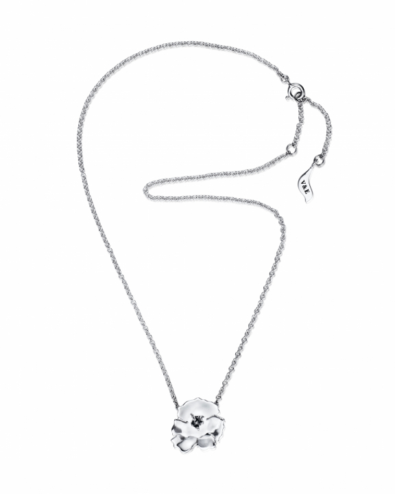 Anemone Halsband Silver i gruppen Halsband / Silverhalsband hos SCANDINAVIAN JEWELRY DESIGN (10-100-02339-4045)