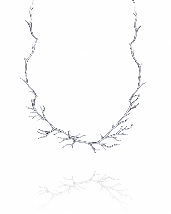Rötter Collier Silver i gruppen Halsband / Silverhalsband hos SCANDINAVIAN JEWELRY DESIGN (10-100-02354-0042)