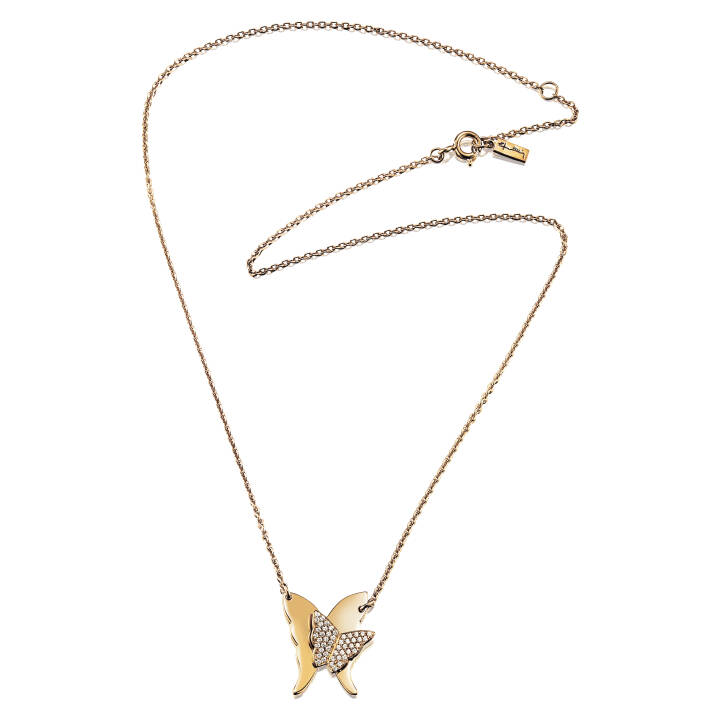 Miss Butterfly & Stars Halsband Guld 42-45 cm