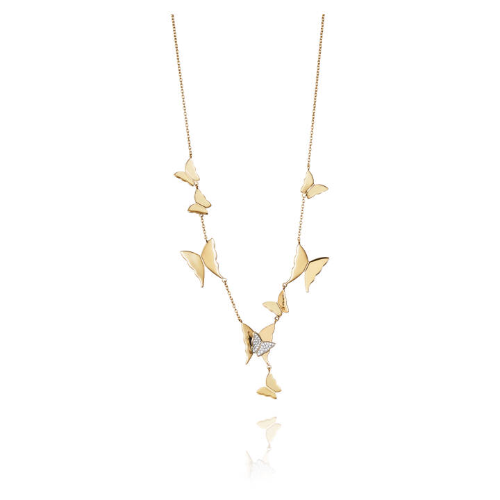 Miss Butterfly Air & Stars Collier Halsband Guld