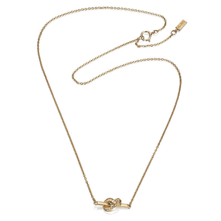 Love Knot & Stars Halsband Guld 42-45 cm