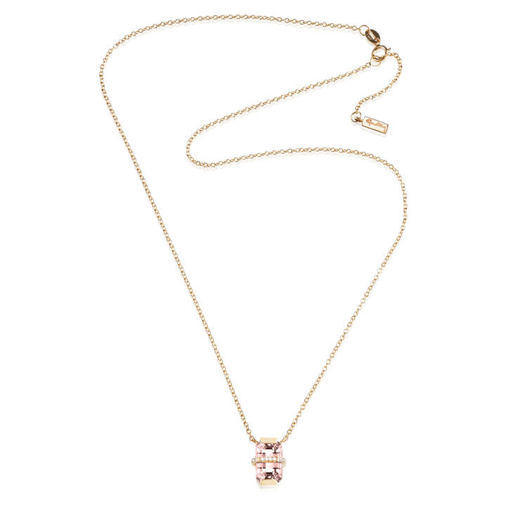 Little Bend Over – Morganite Halsband Guld 42-45 cm