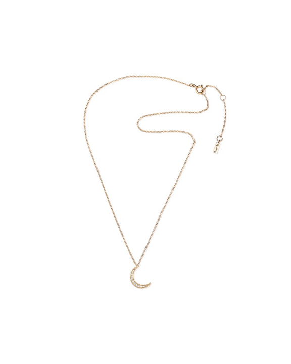 Pencez Moon & Stars Halsband Guld 40-45 cm i gruppen Halsband / Diamanthalsband hos SCANDINAVIAN JEWELRY DESIGN (10-101-02100-4045)