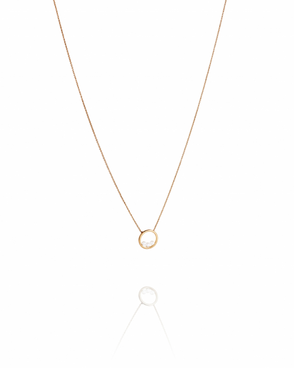 Little roller coaster Halsband Guld i gruppen Halsband / Guldhalsband hos SCANDINAVIAN JEWELRY DESIGN (10-101-02376-4045)