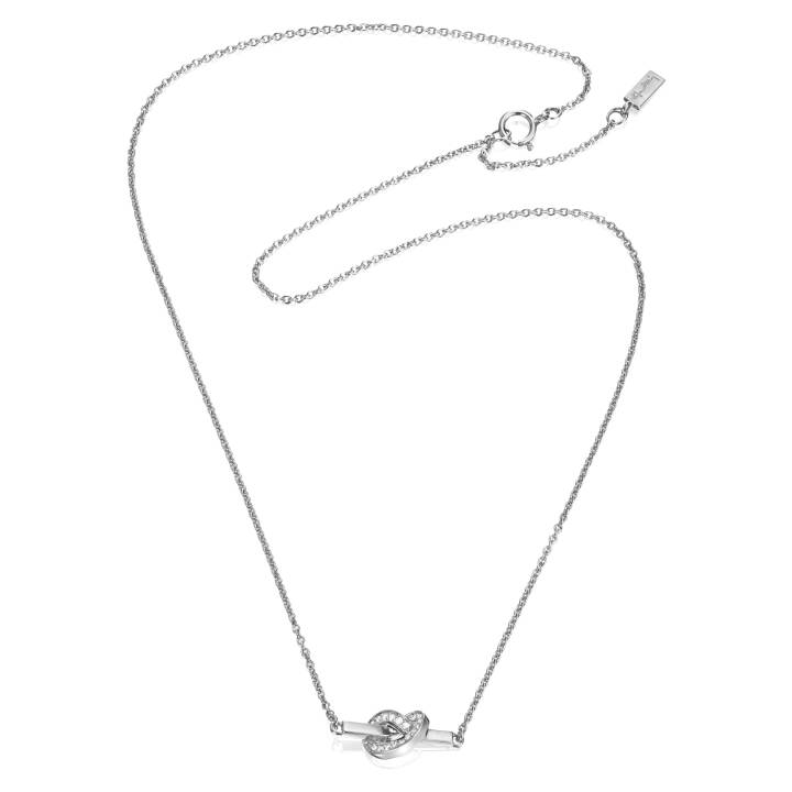 Love Knot & Stars Halsband Vitguld 42-45 cm