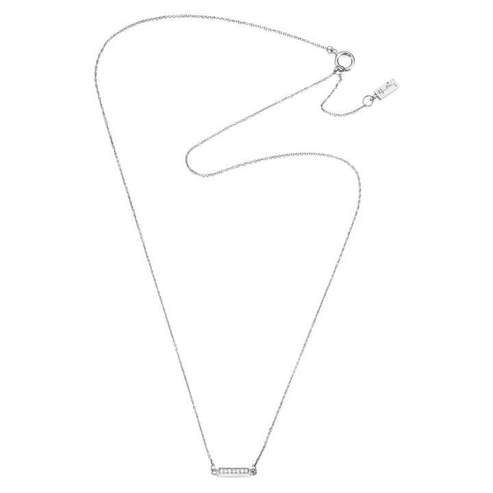 Thin Stars Halsband Vitguld 42-45 cm i gruppen Halsband / Diamanthalsband hos SCANDINAVIAN JEWELRY DESIGN (10-102-01620-4245)