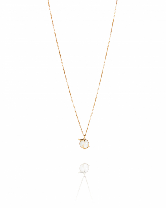 Frö Halsband Guldpläterat Silver i gruppen Halsband / Guldhalsband hos SCANDINAVIAN JEWELRY DESIGN (10-108-02341-4045)