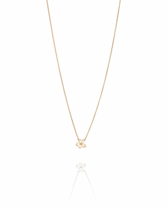 Förgätmigej Halsband Förgyllt Silver i gruppen Örhängen / Pärlörhängen hos SCANDINAVIAN JEWELRY DESIGN (10-108-02345-4045)