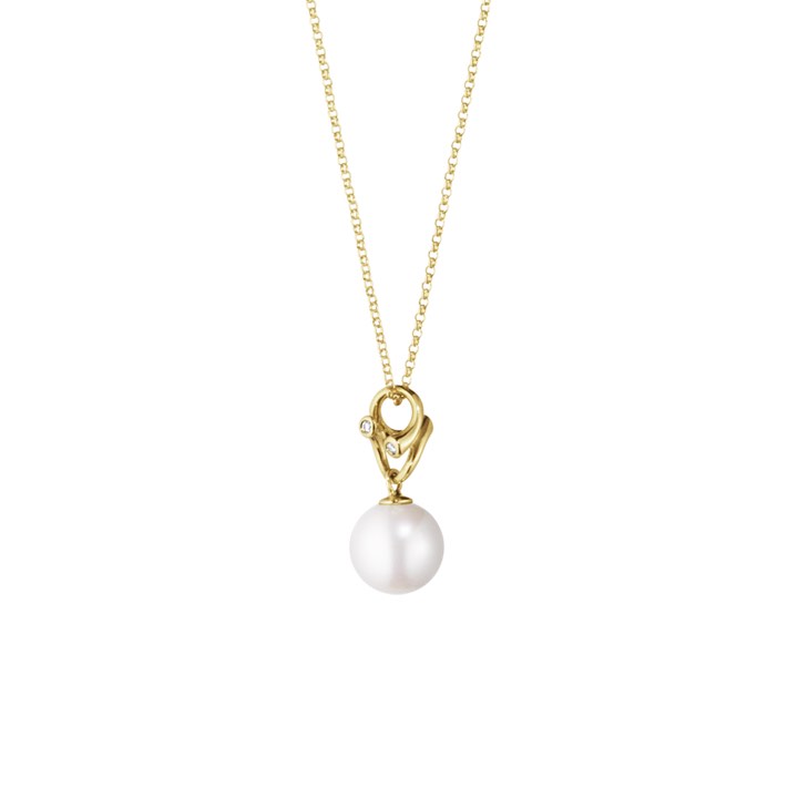 MAGIC Hängsmycke Guld PEARL Diamant 0.04 CT