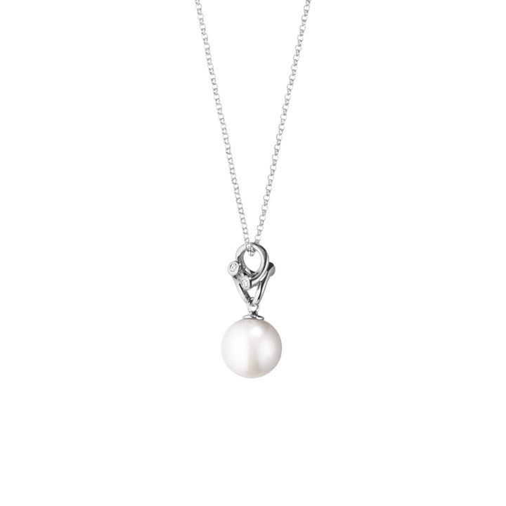 MAGIC Hängsmycke Vitguld PEARL Diamant 0.04 CT