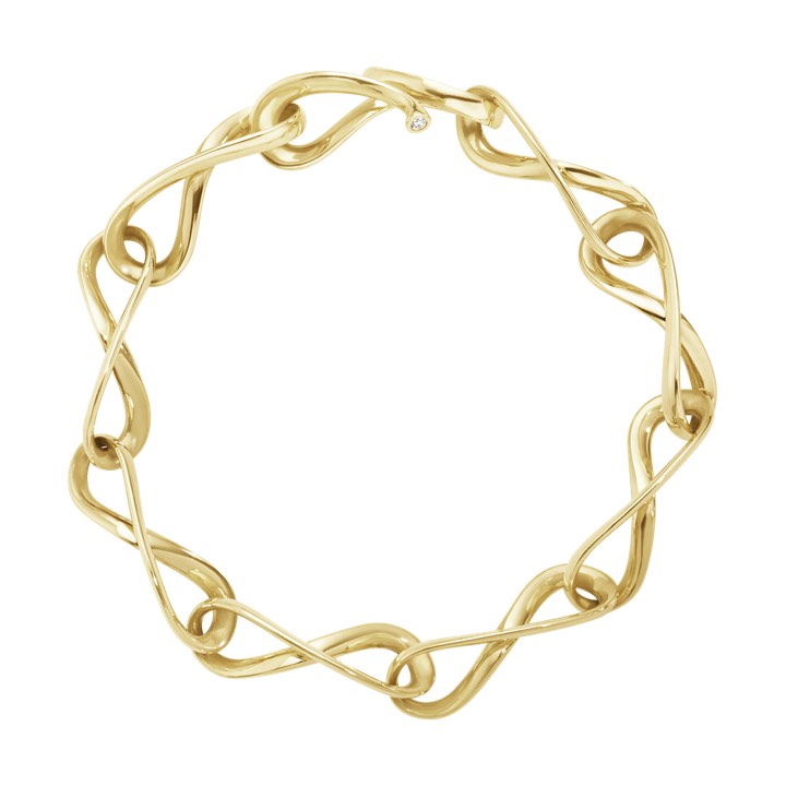 Georg Jensen INFINITY Armband Guld Diamant 0.03 ct