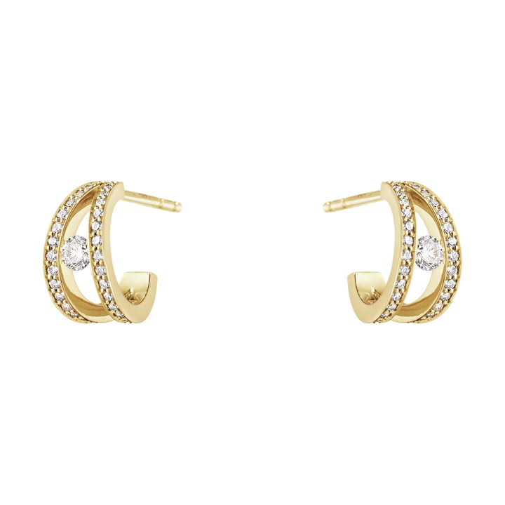 Georg Jensen HALO Örhänge Guld Diamant PAVE 0.44 ct