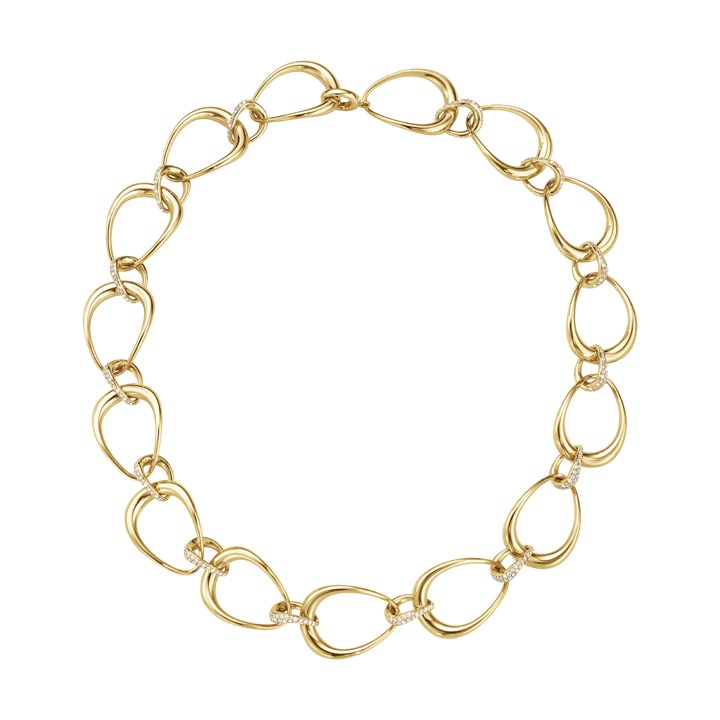 Georg Jensen OFFSPRING Halsband Guld Diamant 3.42 CT