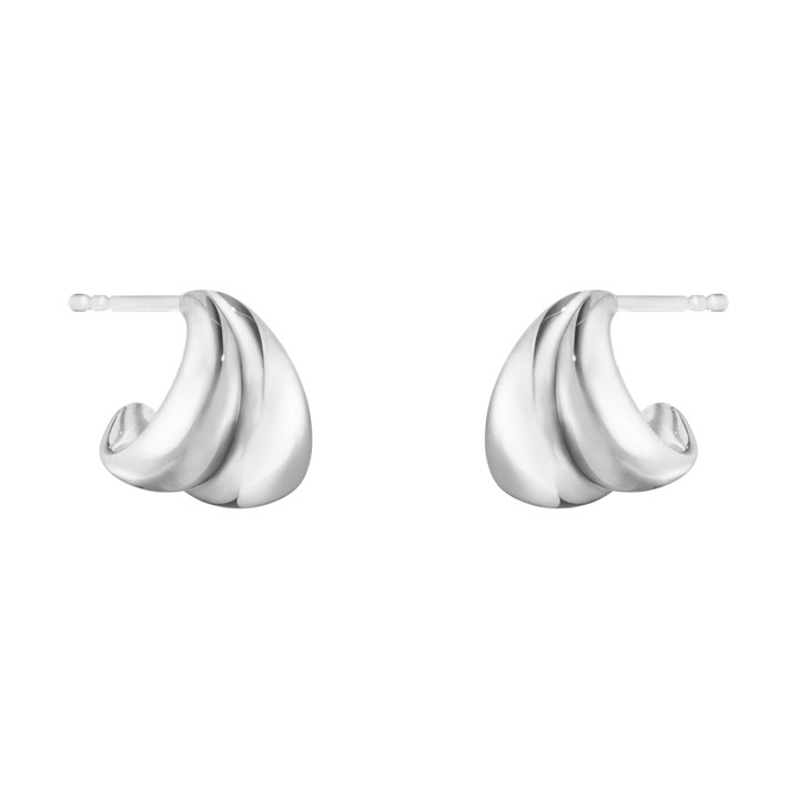 CURVE SMALL Örhänge Silver i gruppen Örhängen / Silverörhängen hos SCANDINAVIAN JEWELRY DESIGN (10017500)
