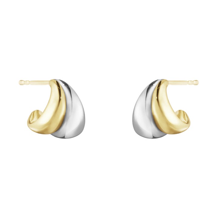 Georg Jensen CURVE SMALL Örhänge Silver Guld