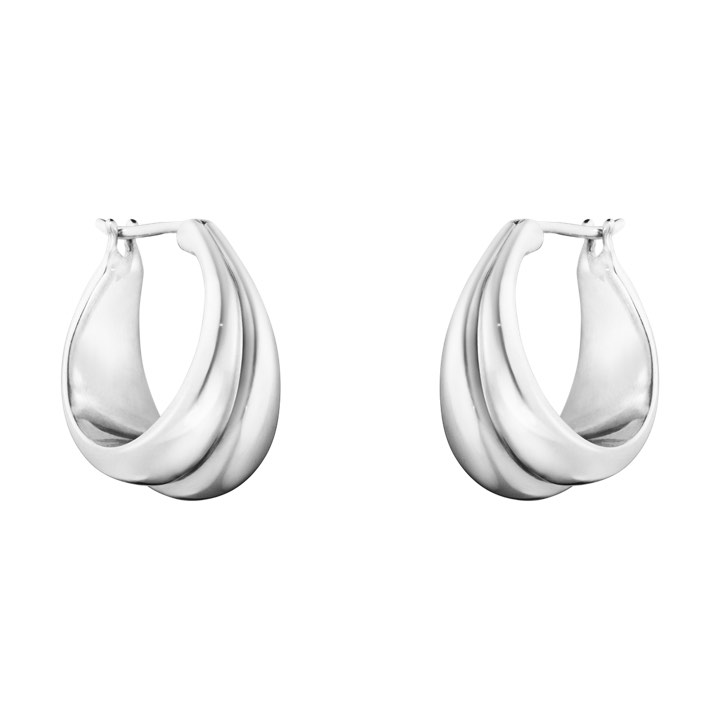 Georg Jensen CURVE MEDIUM Örhänge Silver