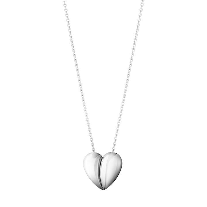 Georg Jensen CURVE HEART Hängsmycke STERLING Silver