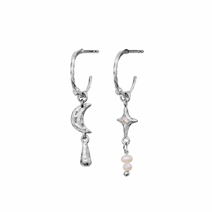 Tamina Örhängen Silver i gruppen Örhängen / Pärlörhängen hos SCANDINAVIAN JEWELRY DESIGN (10022C)