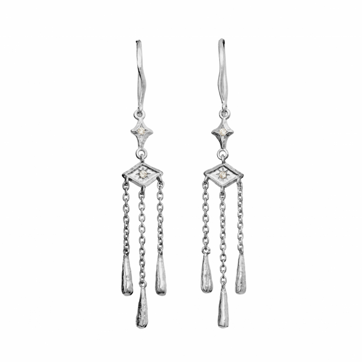 Trio Örhängen Silver i gruppen Örhängen / Silverörhängen hos SCANDINAVIAN JEWELRY DESIGN (10025C)