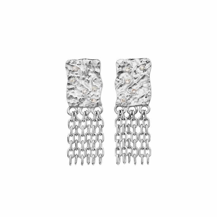 Pietra Örhängen Silver i gruppen Örhängen / Silverörhängen hos SCANDINAVIAN JEWELRY DESIGN (10037C)