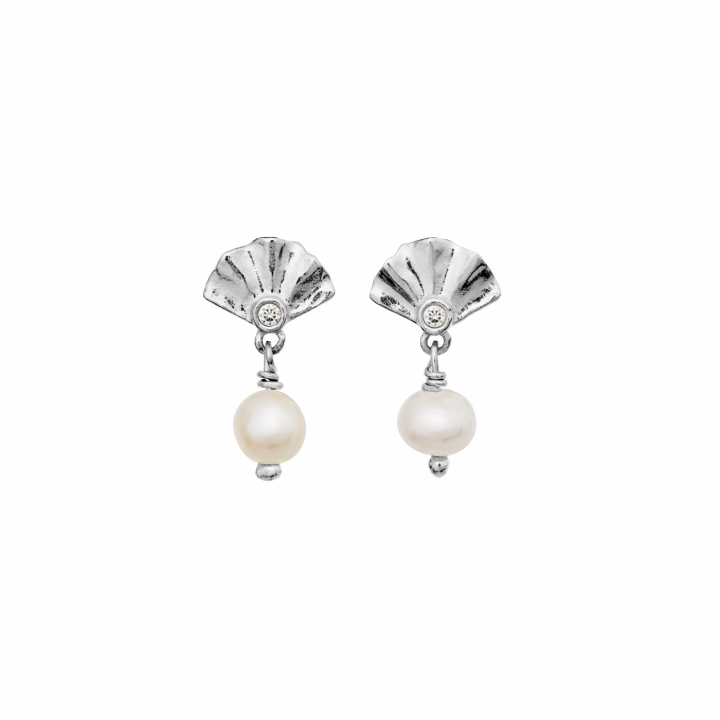 Odette Örhängen Silver i gruppen Örhängen / Pärlörhängen hos SCANDINAVIAN JEWELRY DESIGN (10038C)