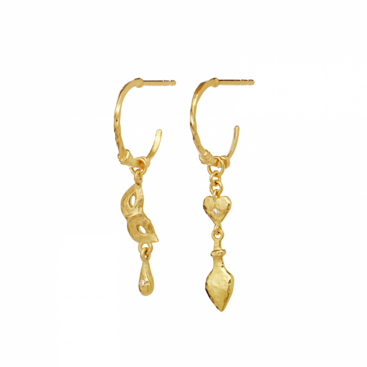 Dolore Örhängen Guld i gruppen Örhängen / Guldörhängen hos SCANDINAVIAN JEWELRY DESIGN (10056A)