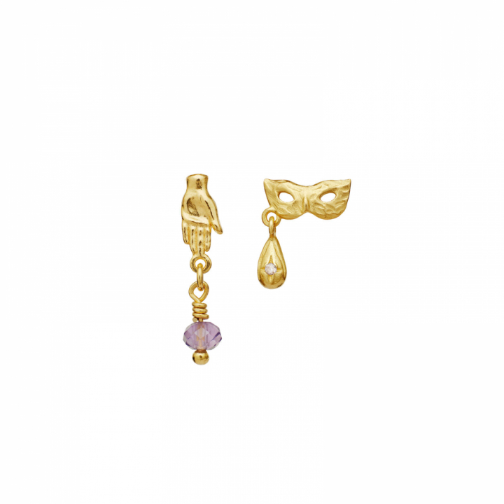 Cadenta Örhängen Guld i gruppen Örhängen / Guldörhängen hos SCANDINAVIAN JEWELRY DESIGN (10060a)