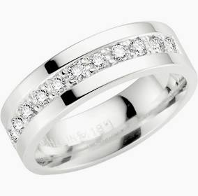Ring med briljanter vitguld 18k i gruppen Ringar / Förlovning & vigselringar hos SCANDINAVIAN JEWELRY DESIGN (101011)