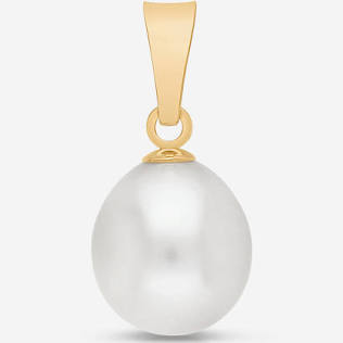 Hänge med sötvatten pärla 18k i gruppen Ringar / Förlovning & vigselringar hos SCANDINAVIAN JEWELRY DESIGN (101011)