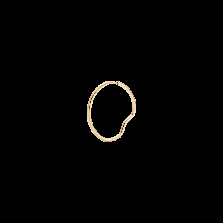 Copenhagen 25 Hoop Goldplated Silver i gruppen Örhängen / Guldörhängen hos SCANDINAVIAN JEWELRY DESIGN (101032YG-25)