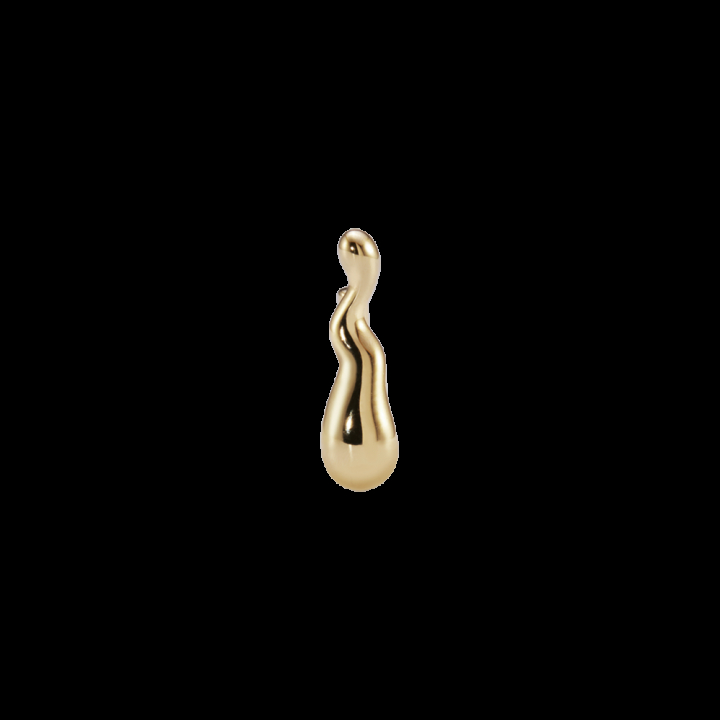 Warschauer Huggie Gold i gruppen Örhängen / Guldörhängen hos SCANDINAVIAN JEWELRY DESIGN (101053YG)