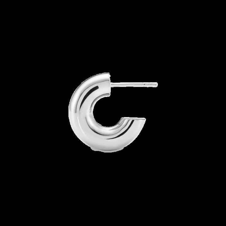 Tempelhofer Hoop Silver i gruppen Örhängen / Silverörhängen hos SCANDINAVIAN JEWELRY DESIGN (101062AG)