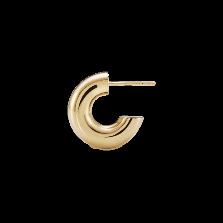 Tempelhofer Hoop Gold i gruppen Örhängen / Guldörhängen hos SCANDINAVIAN JEWELRY DESIGN (101062YG)