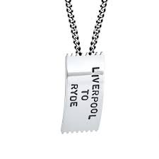 Ticket To Ride Pendant/Halsband Silver i gruppen Halsband / Silverhalsband hos SCANDINAVIAN JEWELRY DESIGN (11-100-02067-0000)