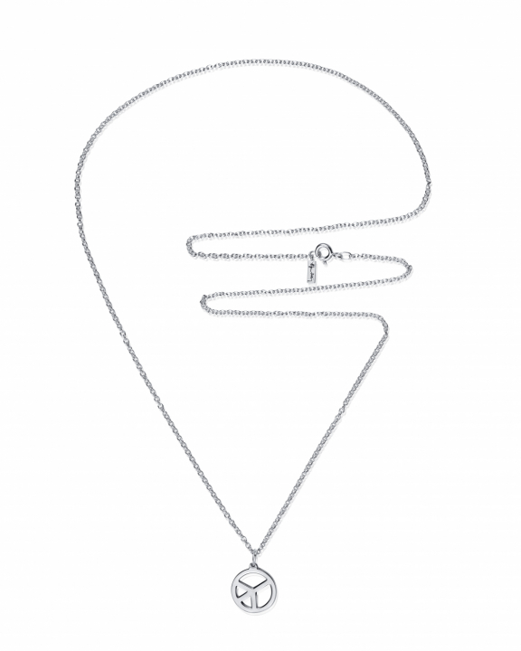 New Peace Halsband Silver i gruppen Halsband / Silverhalsband hos SCANDINAVIAN JEWELRY DESIGN (11-100-02399)