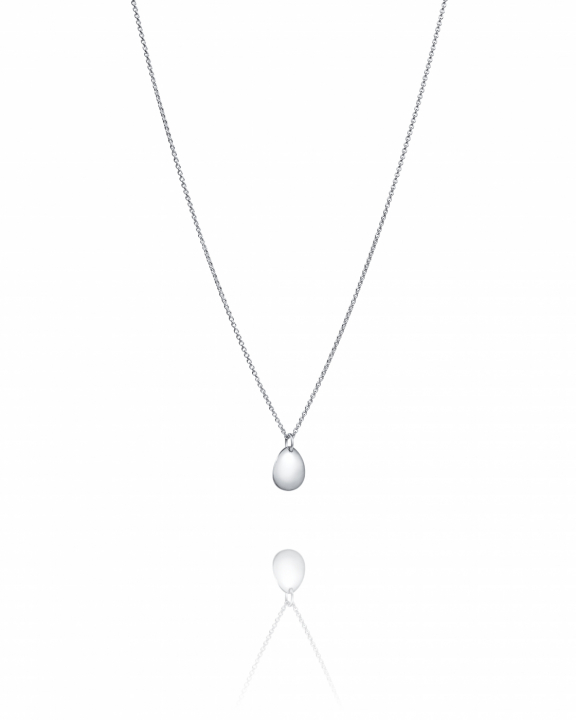 Mini Rose Petal Halsband Silver i gruppen Halsband / Silverhalsband hos SCANDINAVIAN JEWELRY DESIGN (11-100-02419)