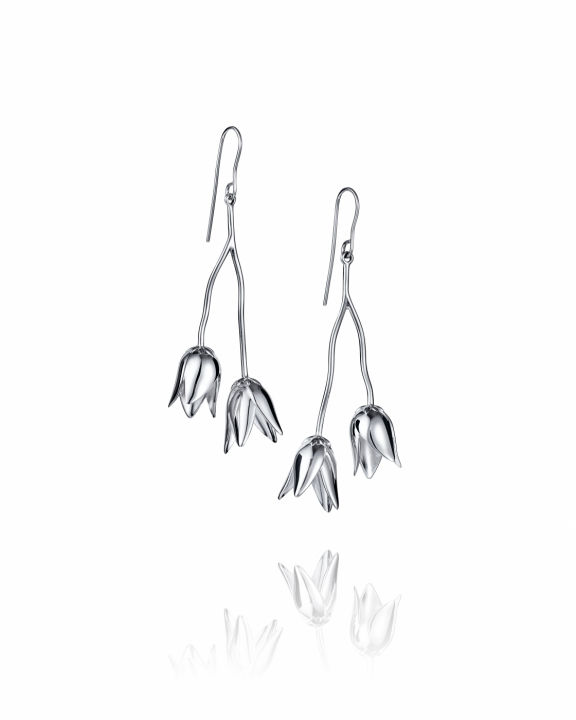 Helleborus Örhängen Silver i gruppen Örhängen / Silverörhängen hos SCANDINAVIAN JEWELRY DESIGN (12-100-02348-0000)