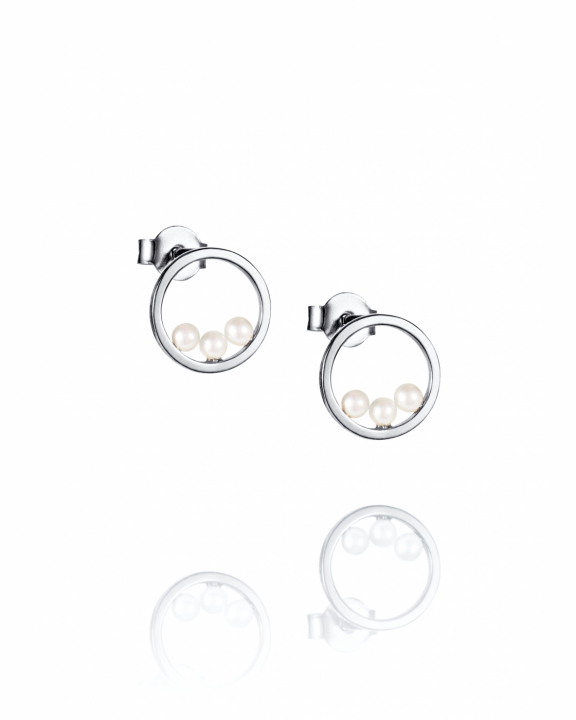 Little roller coaster Örhängen Silver i gruppen Örhängen / Pärlörhängen hos SCANDINAVIAN JEWELRY DESIGN (12-100-02375-0000)