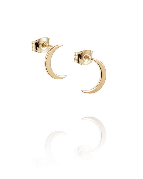 Pencez Moon Örhänge Guld i gruppen Örhängen / Guldörhängen hos SCANDINAVIAN JEWELRY DESIGN (12-101-02099-0000)