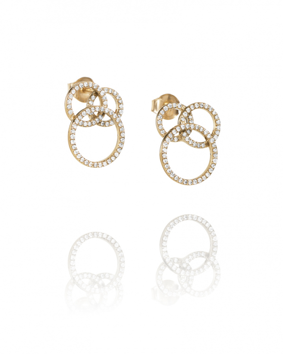 Efva Attling Bubbles & Stars Ear Guld