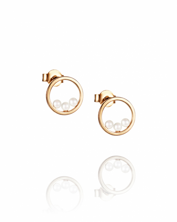 Little roller coaster Örhängen Guld i gruppen Örhängen / Pärlörhängen hos SCANDINAVIAN JEWELRY DESIGN (12-101-02375-0000)