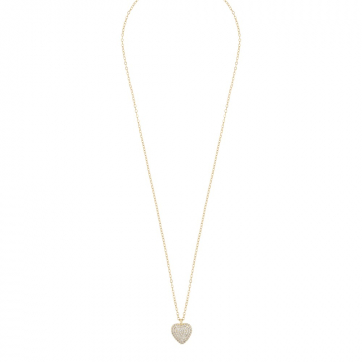 SNÖ OF SWEDEN Sanne heart halsband guld